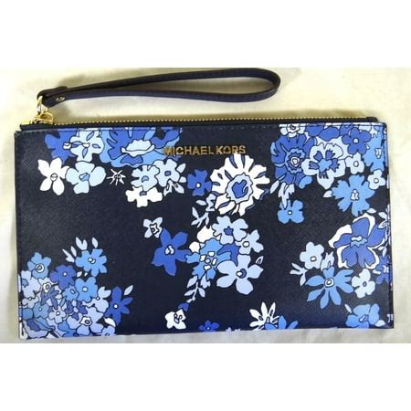 michael kors navy floral wallet|Designer Wallets for Women .